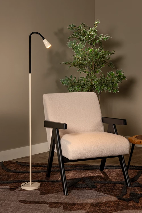 Lucide JASPER - Lámpara de lectura - 1xGU10 - Beige | Essential - ambiente 1